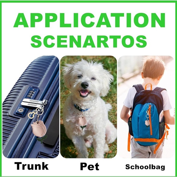 Leather Rose AirTag Keychain Or Bag Charm - Picture 6 of 6